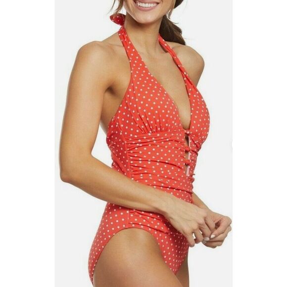 New. Lauren Ralph Lauren dot swimsuit. 6. Retails $139 - Picture 6 of 10